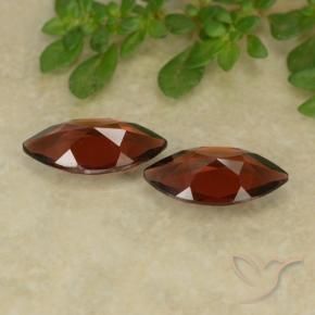 Pedras preciosas de Granada Piropo Vermelho escuro natural de 2.22 ct, Marquesa, VVS-VS