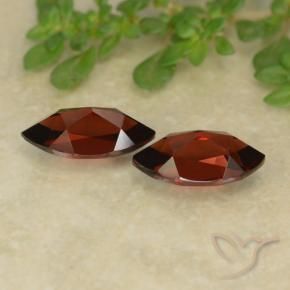 Pedras preciosas de Granada Piropo Vermelho escuro natural de 2.95 ct, Marquesa, VVS-VS