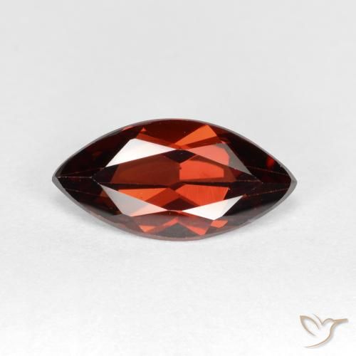 1.24ct Natural Vermelho escuro Granada Piropo, Marquesa, VVS-VS
