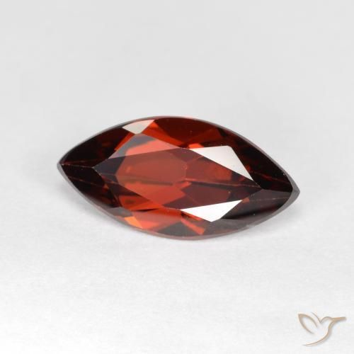 Granada Piropo Vermelho escuro Natural 1.24ct, Marquesa, VVS-VS