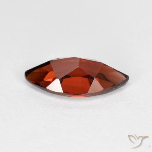 Granada Piropo Vermelho escuro Natural 1.24ct, Marquesa, VVS-VS