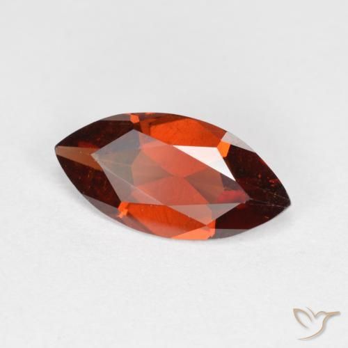 Granada Piropo Vermelho escuro Natural 1.12ct, Marquesa, VS