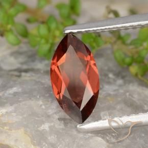 Granada Piropo Vermelho escuro Natural 1.14ct, Marquesa, VS