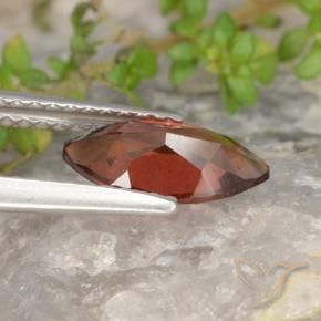 Granada Piropo Vermelho escuro Natural 1.14ct, Marquesa, VS