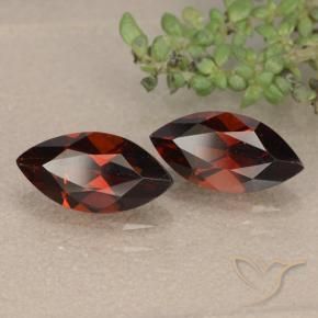 Pedras preciosas de Granada Piropo Vermelho Sangue Profundo natural de 2.56 ct, Marquesa, VVS-VS