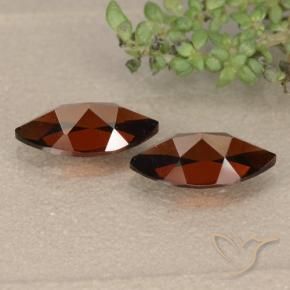 Pedras preciosas de Granada Piropo Vermelho Sangue Profundo natural de 2.56 ct, Marquesa, VVS-VS