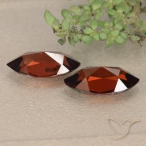Pedras preciosas de Granada Piropo Vermelho escuro natural de 2.57 ct, Marquesa, VVS-VS