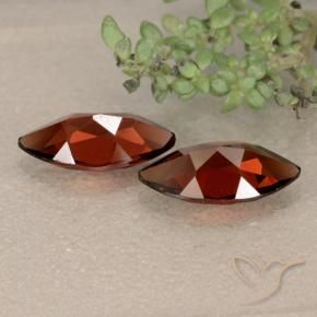 Pedras preciosas de Granada Piropo Vermelho escuro natural de 2.56 ct, Marquesa, VVS-VS