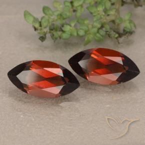 Pedras preciosas de Granada Piropo Vermelho escuro natural de 2.53 ct, Marquesa, VVS-VS
