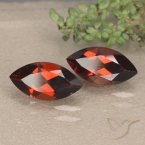 Pedras preciosas de Granada Piropo Vermelho escuro natural de 2.71 ct, Marquesa, VVS-VS