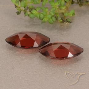 Pedras preciosas de granada piropo vermelho natural de 2,50 ct, marquise, VS