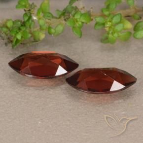 Pedras preciosas de Granada Piropo Vermelho Escarlate Profundo natural de 2.54 ct, Marquesa, VVS-VS