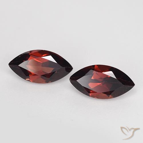 Pedras preciosas de Granada Piropo Vermelho escuro natural de 2.74 ct, Marquesa, VVS-VS