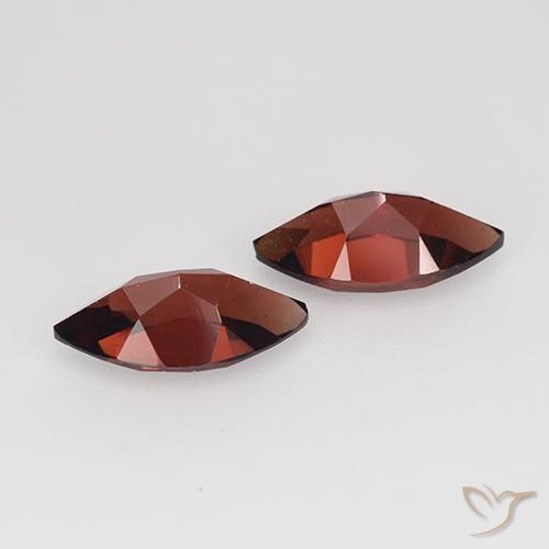 Pedras preciosas de Granada Piropo Vermelho escuro natural de 2.74 ct, Marquesa, VVS-VS