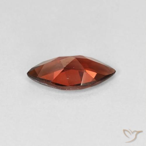 Granada Piropo Vermelho escuro Natural 1.17ct, Marquesa, VVS-VS