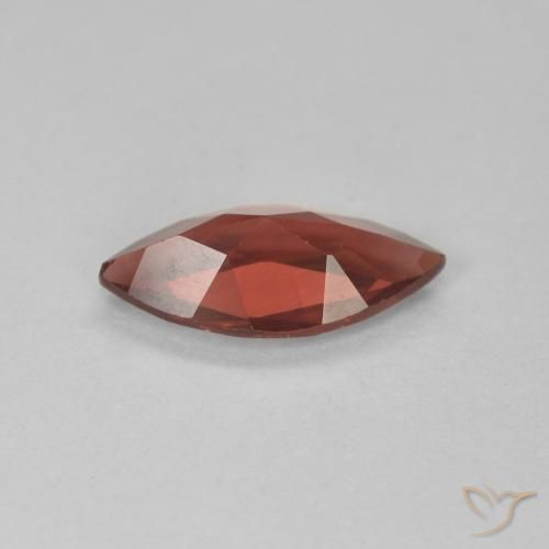 Granada Piropo Vermelho escuro Natural 1.07ct, Marquesa, VVS-VS