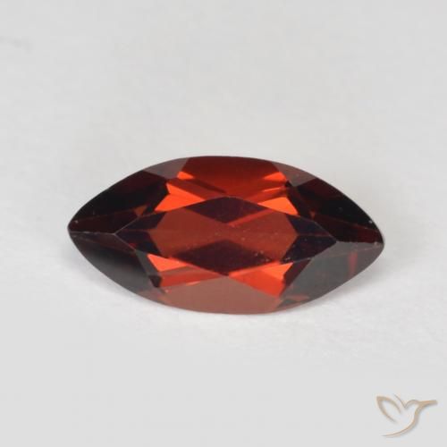 1.21ct Natural Vermelho escuro Granada Piropo, Marquesa, VVS-VS