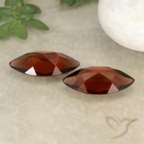 Pedras preciosas de Granada Piropo Vermelho escuro natural de 2.04 ct, Marquesa, VVS-VS