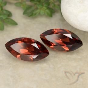 Pedras preciosas de Granada Piropo Vermelho escuro natural de 2.47 ct, Marquesa, VVS-VS
