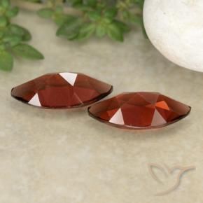 Pedras preciosas de Granada Piropo Vermelho escuro natural de 2.47 ct, Marquesa, VVS-VS
