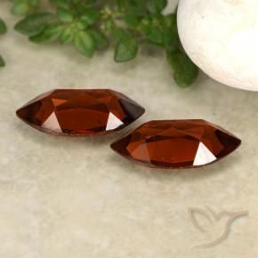 Pedras preciosas de Granada Piropo Vermelho escuro natural de 2.38 ct, Marquesa, VVS-VS