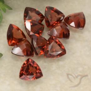 Pedras preciosas de Granada Piropo Vermelho escuro natural de 2.69 ct, Trilhão, VS