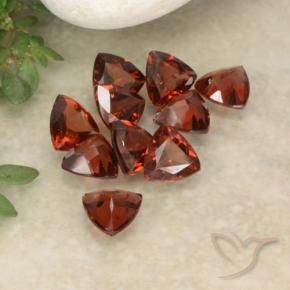 Pedras preciosas de Granada Piropo Vermelho escuro natural de 2.69 ct, Trilhão, VS