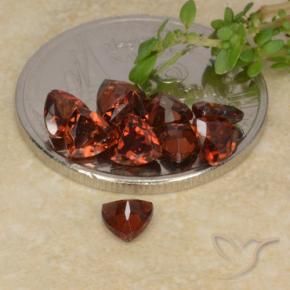Pedras preciosas de Granada Piropo Vermelho escuro natural de 2.81 ct, Trilhão, VS
