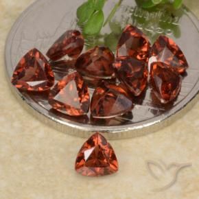 Pedras preciosas de Granada Piropo vermelho médio natural de 3.18 ct, Trilhão, VS