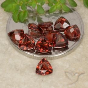 Pedras preciosas de Granada Piropo Vermelho Escarlate Profundo natural de 3.16 ct, Trilhão, VS