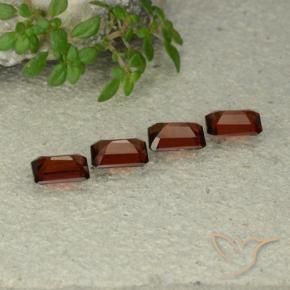 Pedras preciosas de Granada Piropo Vermelho escuro natural de 2.49 ct, Corte Octógono / Esmeralda, VS