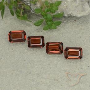 Pedras preciosas de Granada Piropo Vermelho escuro natural de 1.81 ct, Corte Octógono / Esmeralda, VS