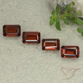 Pedras preciosas de Granada Piropo Vermelho escuro natural de 2.79 ct, Corte Octógono / Esmeralda, VS