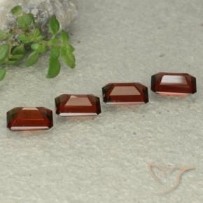 Pedras preciosas de Granada Piropo Vermelho escuro natural de 2.79 ct, Corte Octógono / Esmeralda, VS