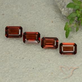 Pedras preciosas de Granada Piropo Vermelho escuro natural de 2.26 ct, Corte Octógono / Esmeralda, VS