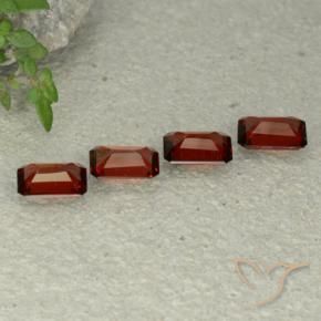 Pedras preciosas de Granada Piropo Vermelho escuro natural de 2.26 ct, Corte Octógono / Esmeralda, VS