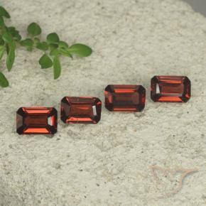 Pedras preciosas de Granada Piropo Vermelho escuro natural de 2.21 ct, Corte Octógono / Esmeralda, VS