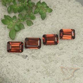 Pedras preciosas de Granada Piropo vermelho médio natural de 2.16 ct, Corte Octógono / Esmeralda, VS