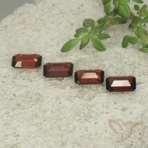 Pedras preciosas de Granada Piropo Vermelho escuro natural de 2.24 ct, Corte Octógono / Esmeralda, VS