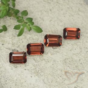 Pedras preciosas de Granada Piropo vermelho médio natural de 2.11 ct, Corte Octógono / Esmeralda, VS