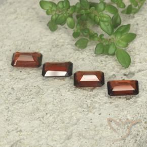 Pedras preciosas de Granada Piropo Vermelho escuro natural de 2.09 ct, Corte Octógono / Esmeralda, VS