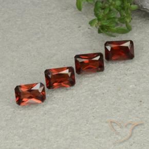 Pedras preciosas de Granada Piropo Vermelho escuro natural de 2.88 ct, Corte Octógono / Esmeralda, VVS-VS