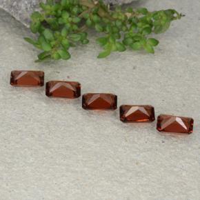 Pedras preciosas de granada piropo vermelho natural de 2,76 ct, corte esmeralda, VVS-VS