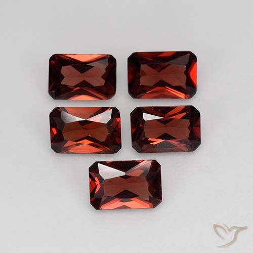 Pedras preciosas de Granada Piropo Vermelho escuro natural de 2.76 ct, Corte Octógono / Esmeralda, VVS-VS