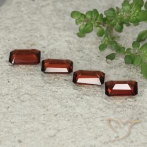 Pedras preciosas de Granada Piropo Vermelho escuro natural de 2.54 ct, Corte Octógono / Esmeralda, VVS-VS