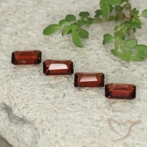 Pedras preciosas de Granada Piropo Vermelho escarlate natural de 2.03 ct, Corte Octógono / Esmeralda, VS