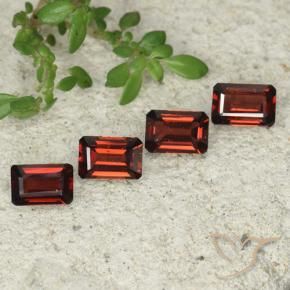 Pedras preciosas de Granada Piropo Vermelho escuro natural de 2.61 ct, Corte Octógono / Esmeralda, VS