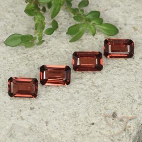Pedras preciosas de Granada Piropo Vermelho escuro natural de 1.98 ct, Corte Octógono / Esmeralda, VS
