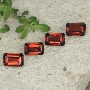 Pedras preciosas de Granada Piropo Vermelho escuro natural de 2.01 ct, Corte Octógono / Esmeralda, VS