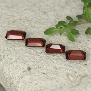 Pedras preciosas de Granada Piropo Vermelho escuro natural de 2.01 ct, Corte Octógono / Esmeralda, VS